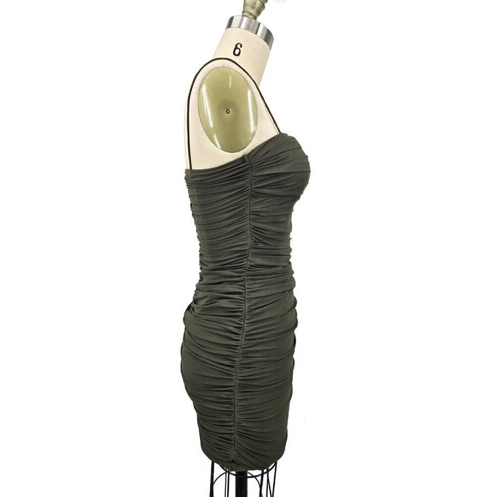 NWOT Princess Polly Tara Mini Dress Womens 0 Olive Green - Picture 3 of 8